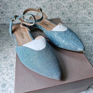 NIB Anthropologie Paolo Mattei Metallic Flats | 37 / 6.5